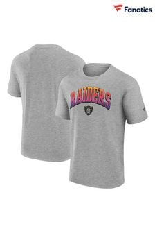 Fanatics Grey NFL Las Vegas Raiders Gradient Short Sleeve Crew T-Shirt (AJ0385) | kr740