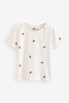 Fatface Fruit Emb 100% Cotton T-shirt (AJ0442) | BGN45