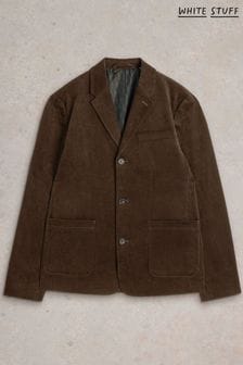 White Stuff Brown Kirkby 100% Cotton Regular Fit Cord Blazer (AJ0658) | Kč4,360