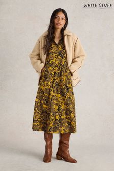Next yellow floral dress clearance