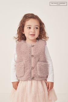 The White Company Pink Recycled Borg Gilet (AJ2562) | $69