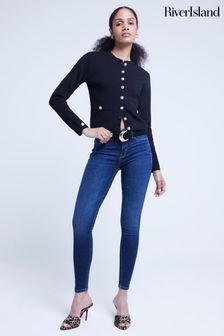 River Island Mid Rise Bum Sculpt Skinny Jeans (AJ3574) | 70€