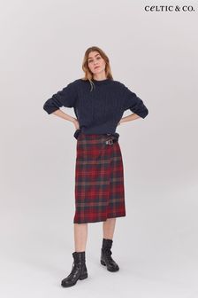 Rojo - Celtic & Co. Green Midi Celt Kilt Skirt (AJ3825) | 211 €