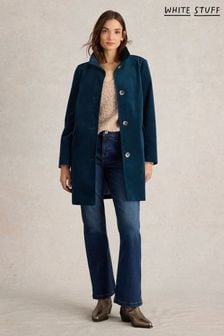 White Stuff Green Velvet Karla Coat (AJ5007) | €227