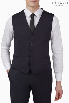 Ted Baker Tailoring Premium Navy Twill Slim Waistcoat (AJ5118) | MYR 780