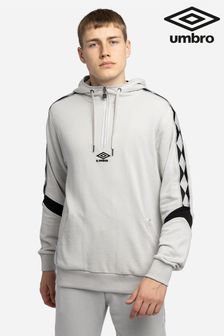 Umbro Grey Diamond Taped Half Zip Hoodie (AJ5541) | $72