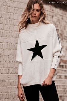 Mint velvet grey star jumper 2025