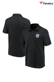 Fanatics England Essentials Primary Logo Graphic Black Polo Shirt (AJ6474) | $56