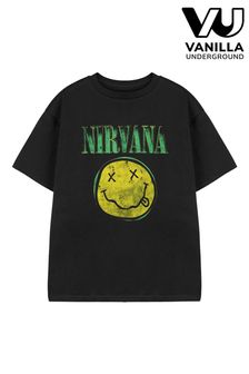 Vanilla Underground Black Kids Nirvana Licensed T-Shirt (AJ6714) | $22