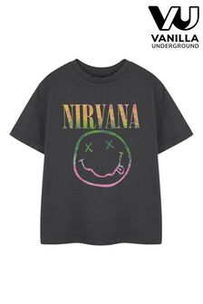 Gris - Vanilla Underground Kids Nirvana Licensed T-shirt (AJ6721) | 20 €