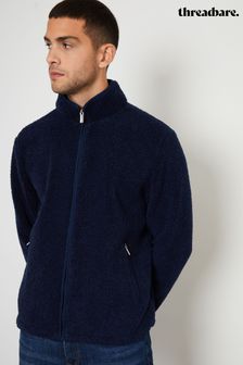 Threadbare Blue Zip Through Funnel Neck Borg Fleece (AJ6847) | ¥ 7,890