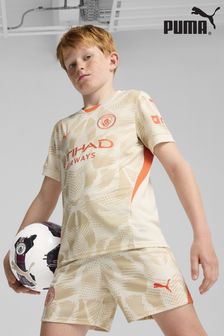 Puma White Kids Manchester City Goalkeeper Shirt 2024-25 (AJ7404) | kr857