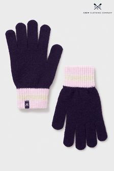 Crew Clothing Company Blue Colourblock Knit Gloves (AJ7525) | AED105