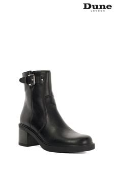 Dune London Black Parlowe Buckle Ankle Boots (AJ7692) | kr3 370