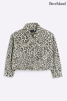 Girls leopard jacket best sale