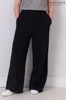 Lakeland Clothing Saskia Wide Leg Seam Detail Black Trousers (AJ8358) | €43