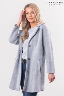 Lakeland Leather Grey Francis Button Coat (AJ8369) | €99