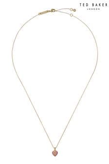 Ted Baker Gold Tone Adorina Crystal Sweetheart Pendant Necklace (AJ8796) | kr500