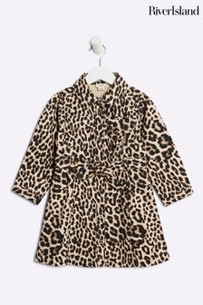 Next girls leopard print coat cheap