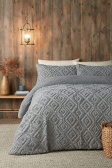 Fusion Grey Romo Fleece and Sherpa Duvet Cover Set (AJ9331) | €34 - €63