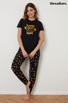 Women s Pyjamas Threadbare Black Christmasclothing Next Luxembourg