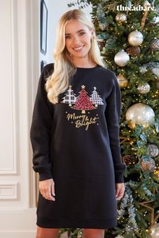Longline christmas jumper womens on sale