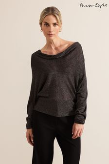 Phase Eight Grey Malti Cowl Neck Knit Jumpers (AK0847) | ₪ 397