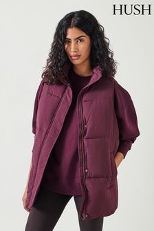 Hush Burgundy Red Alice Puffer Gilet (AK1680) | kr2 950