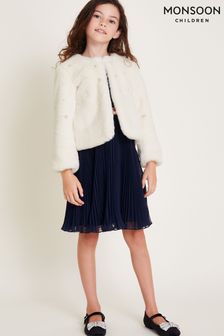 Monsoon fur coat hot sale
