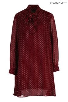 Красный - Gant Regular Dot Print Bow Dress (AK3354) | €288