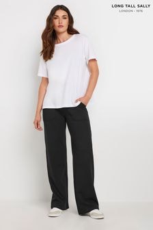 Long Tall Sally Black Patch Pocket Wide Leg Joggers (AK3416) | $57