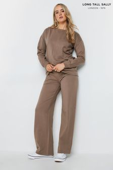 Long Tall Sally Natural Wide Leg Joggers (AK3425) | $50