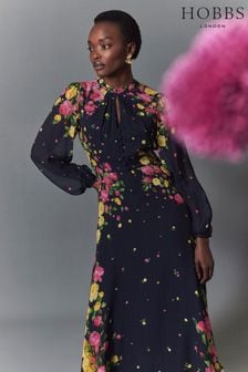 Curve Hobbs Floral Long Sleeve Dresses Next Oman