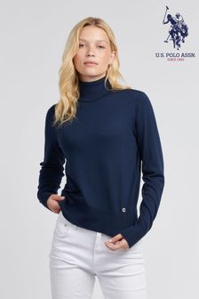 Ladies lightweight polo neck jumpers shop