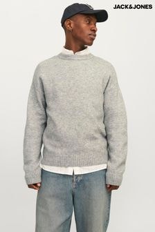 JACK & JONES Grey Knitted Crew Neck Jumper (AK3862) | $51