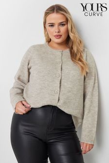 Yours Curve Natural Button Through Cardigan (AK4235) | $94