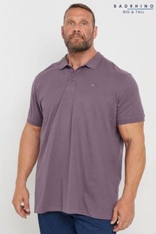 BadRhino Big & Tall Purple 100% Cotton Long Plain Polo Shirt (AK4406) | $32