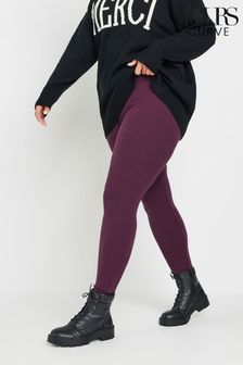 Yours Curve Purple Ribbed Leggings (AK4573) | 125 zł