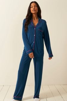 Stripe & Stare Long Sleeve Pyjamas Set (AK5261) | $163