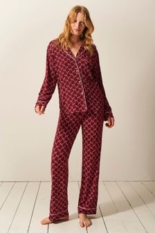 Stripe & Stare Long Sleeve Pyjamas Set (AK5267) | $163