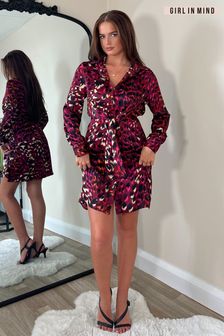Next red leopard dress sales