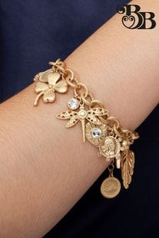 Bibi Bijoux Gold Tone Vintage Charm Statement Bracelet (AK5753) | kr630