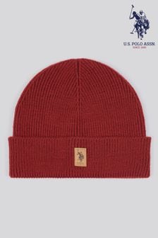 U.S. Polo Assn Red Signature Knit Beanie (AK5921) | $40