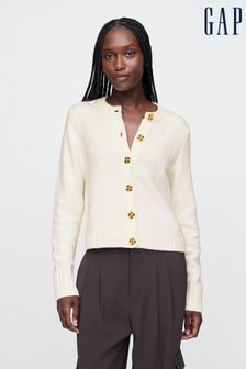 Women s White Cardigans White Longline Printed Cardigans Next