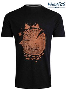 Weird Fish Black Weird Fish Woodsman Eco Graphic T-Shirt (AK6596) | €35