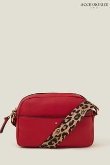 Women s Red Across The Body Animal Print Casual Accessories Next Luxembourg