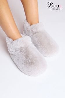 Boux Avenue Grey Plush Slipper Boots (AK8606) | ₪ 111