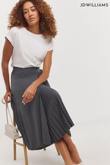 JD Williams Grey Wrap Pleated Kilt Skirt (AK9620) | €58