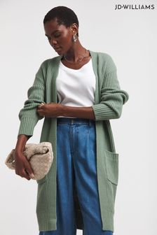 JD Williams Green Fisherman Rib Cardigan (AK9655) | 43 €