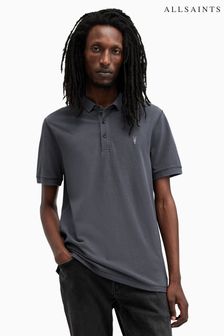 AllSaints Blue Reform Shortsleeve Polo Shirt (AK9722) | 414 SAR